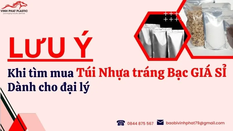 Lưu ý cho cho các đại lý khi mua túi nhựa tráng bạc giá sỉ