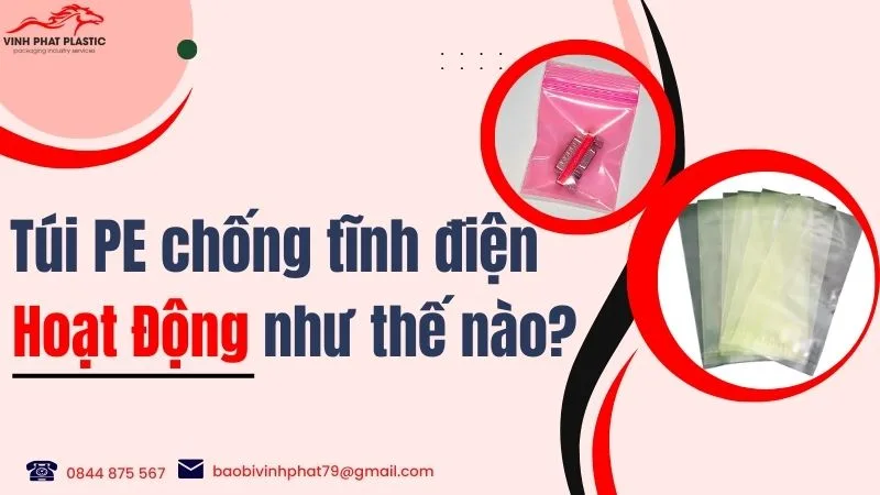 Túi PE chống tĩnh điện hoạt động như thế nào?